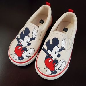 Baby Gap Mickey Mouse slip on sneakers